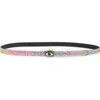 Kurt Geiger London Sequin Evil Eye Belt In Rainbow