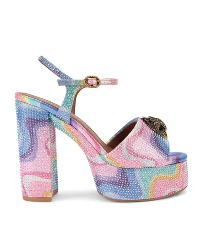 Kurt Geiger London Sequin Kensington Platform Sandals 125