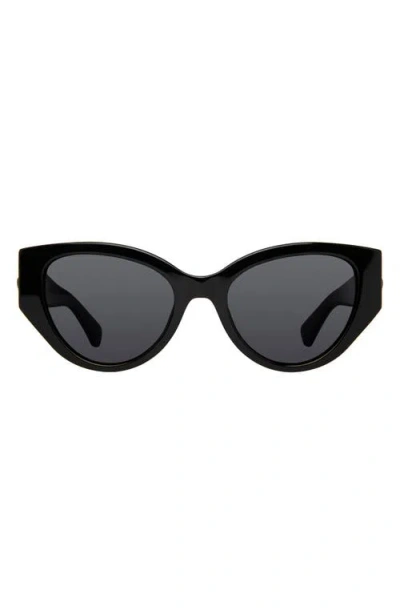 Kurt Geiger London Shoreditch 53mm Gradient Round Sunglasses In Black/gray