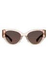 Kurt Geiger London Shoreditch 53mm Gradient Round Sunglasses In Light Pink/brown Gradient