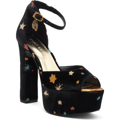 Kurt Geiger London Shoreditch Ankle Strap Platform Sandal In Black Multi
