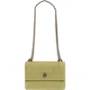 Kurt Geiger London Shoreditch Eagle Small Shoulder Bag In Light/pastel Green