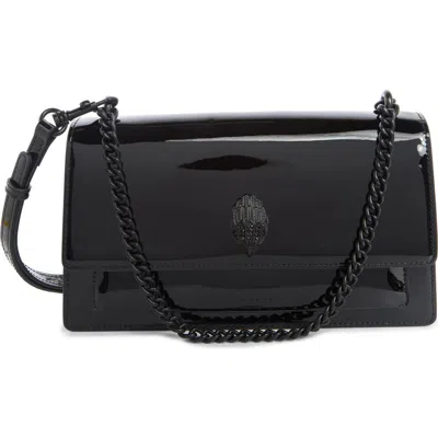 Kurt Geiger London Shoreditch Leather Crossbody In Black