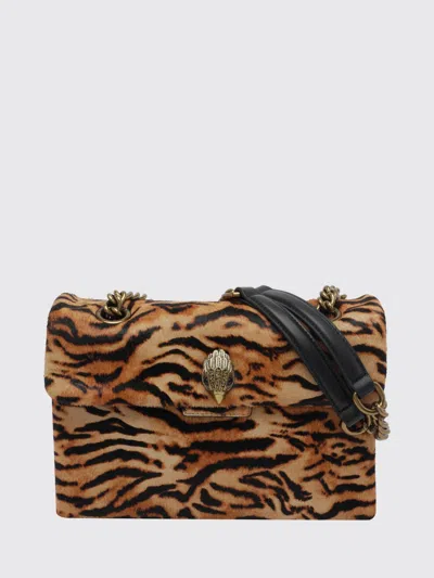 Kurt Geiger Tiger Pony Skin Rhinestone Accents Mini Shoulder Bag In Animal Print