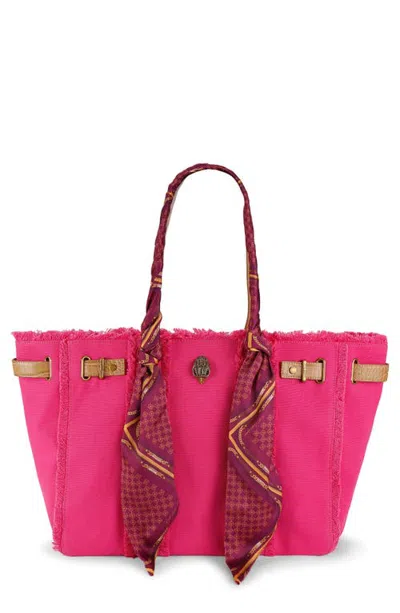 Kurt Geiger London Sloane Shopper Scarf Tote In Pink
