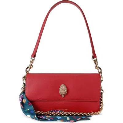 Kurt Geiger Sloane Eagle-embellishment Shoulder Bag In Red