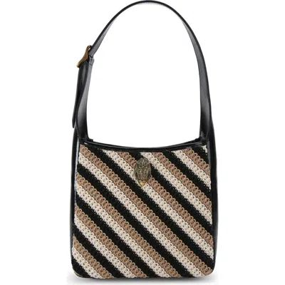 Kurt Geiger London Small Bond Hobo Bag In Black Multi