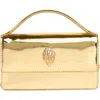 Kurt Geiger London Small Bond Top Handle Bag In Gold