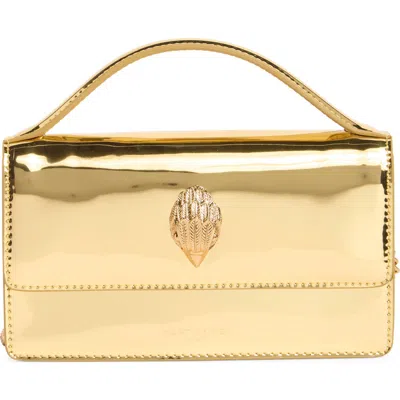 Kurt Geiger London Small Bond Top Handle Bag In Gold