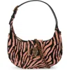 Kurt Geiger London Small Chelsea Genuine Calf Hair Hobo Bag In Open Pink