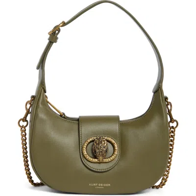 Kurt Geiger London Small Chelsea Hobo Shoulder Bag In Green