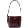Kurt Geiger Small Chelsea Bucket Bag In Medium Red