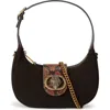 Kurt Geiger London Small Chelsea Leather Hobo Bag In Brown