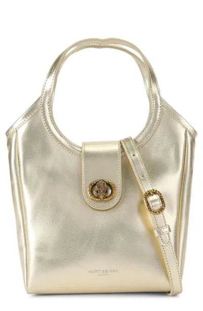 Kurt Geiger London Small Chelsea Metallic Leather Tote