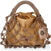 Kurt Geiger London Small Crystal Macramé Bag