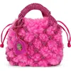 Kurt Geiger London Small Crystal Macramé Bag In Pink