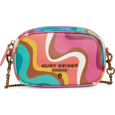 Kurt Geiger London Small Greenwich Leather Camera Bag In Multi