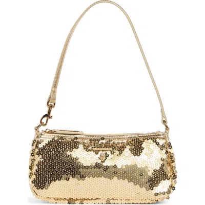 Kurt Geiger London Small Highgate Wristlet Bag In Gold