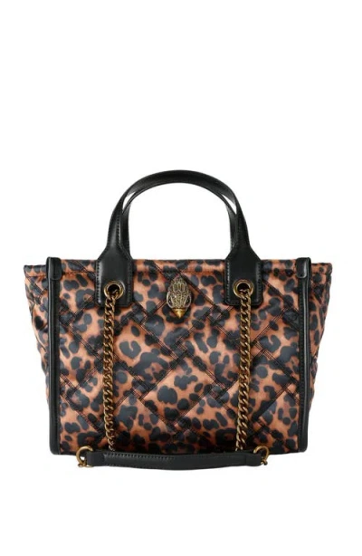 Kurt Geiger London Small Hoxton Print Shopper Bag In Medium Brown