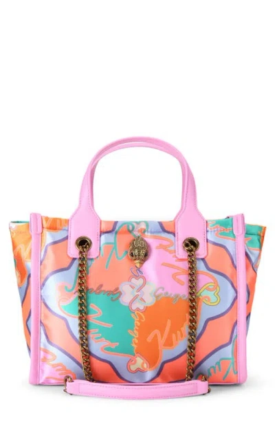 Kurt Geiger London Small Hoxton Print Shopper Bag In Pink