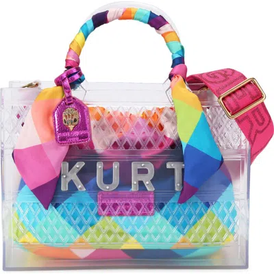 Kurt Geiger Small Jelly Embellished-handle Tote Bag In Multi