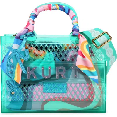 Kurt Geiger London Small Jelly Tote Bag In Purple