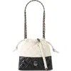 Kurt Geiger London Small Kensington Drawstring Quilted Leather Bucket Bag