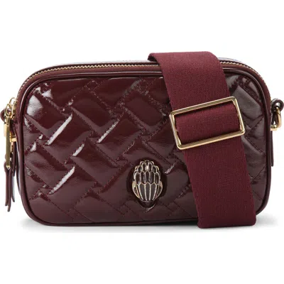 Kurt Geiger London Small Kensington Leather Camera Bag In Red