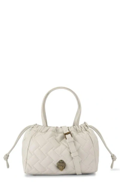 Kurt Geiger London Small Kensington Leather Drawstring Tote In Natural