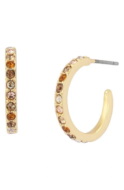 Kurt Geiger London Small Pavé Huggie Hoop Earrings In Pattern