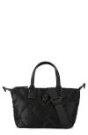 Kurt Geiger London Small Recycled Quilted Shopper Bag In Black