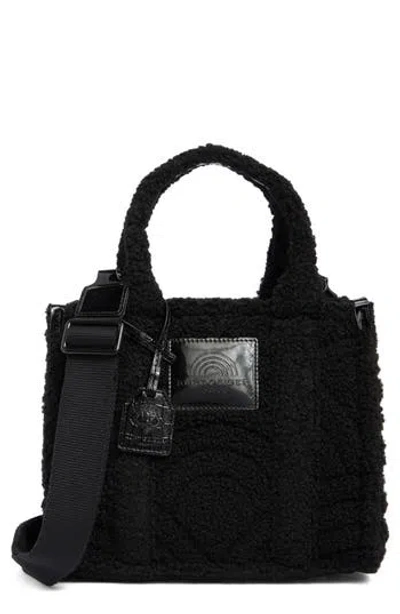 Kurt Geiger London Small Southbank Faux Fur Tote In Black