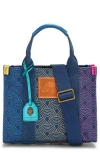 Kurt Geiger Southbank Logo-appliqué Tote Bag In Open Blue