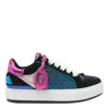 Kurt Geiger Southbank Tag Panelled Low-top Sneakers In Black