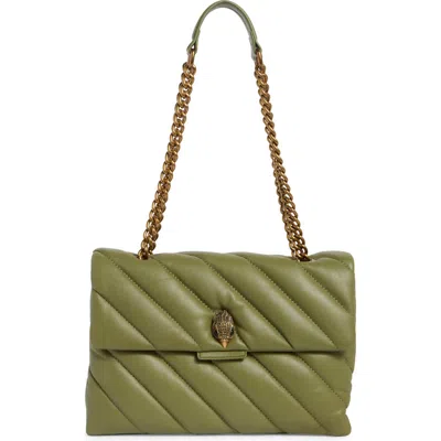 Kurt Geiger London Soho Large Leather Bag In Green