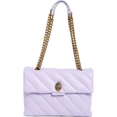 Kurt Geiger London Soho Large Leather Bag In Purple