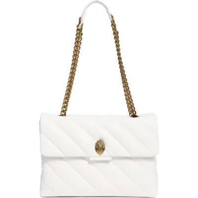 Kurt Geiger London Soho Quilted Large Shoulder Bag In White