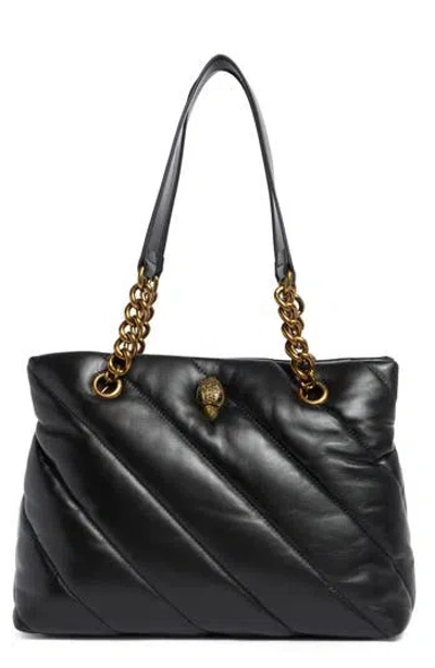 Kurt Geiger London Soho Quilted Leather Shopper In Black