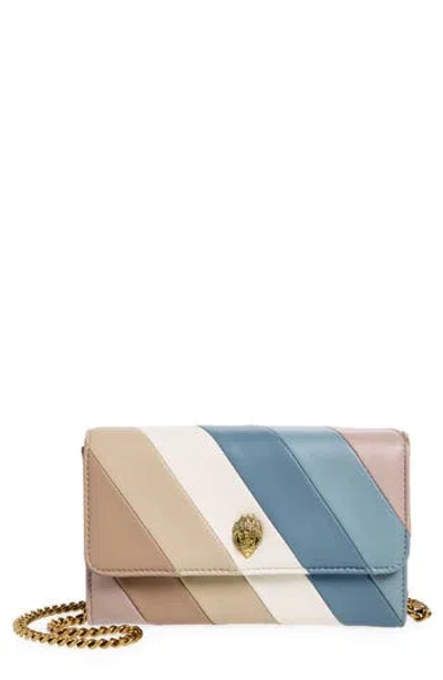 Kurt Geiger London Soho Stripe Leather Chain Wallet