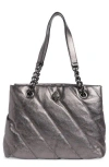 Kurt Geiger London Soho Tote In Gray