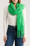 Kurt Geiger London Solid Neon Scarf In Green