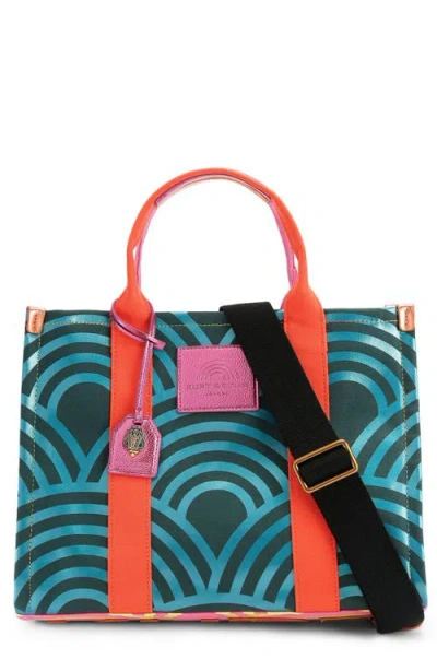 Kurt Geiger London Southbank Cotton Canvas Tote In Multi