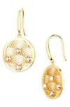 Kurt Geiger London Southbank Drop Earrings In Gold