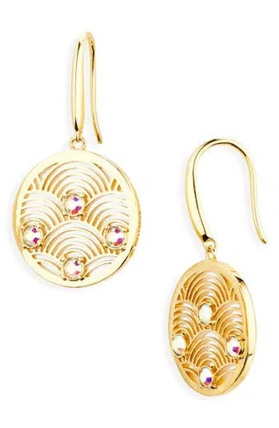 Kurt Geiger London Southbank Drop Earrings In Gold