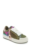 Kurt Geiger London Southbank Tag Platform Sneaker In Green