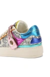 Kurt Geiger Womens White/oth Southbank Tag Canvas Low-top Trainers Eur 40 / 7 Uk In Ivory Multi
