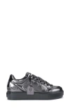 Kurt Geiger London Southbank Tag Platform Sneaker In Silver