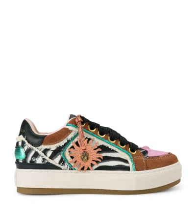 Kurt Geiger London Southbank Tag Sneakers In Beige