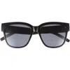 Kurt Geiger London Square Sunglasses In Black