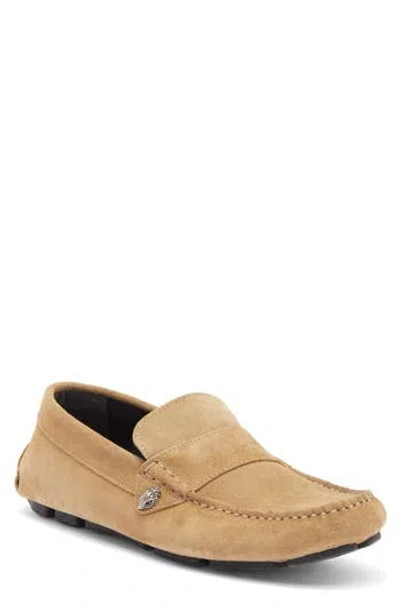 Kurt Geiger London Stirling Driving Loafer In Beige